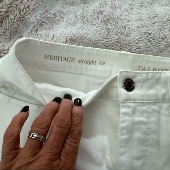 Talbots Heritage Straight White Jeans size 4P - Picture 11 of 12